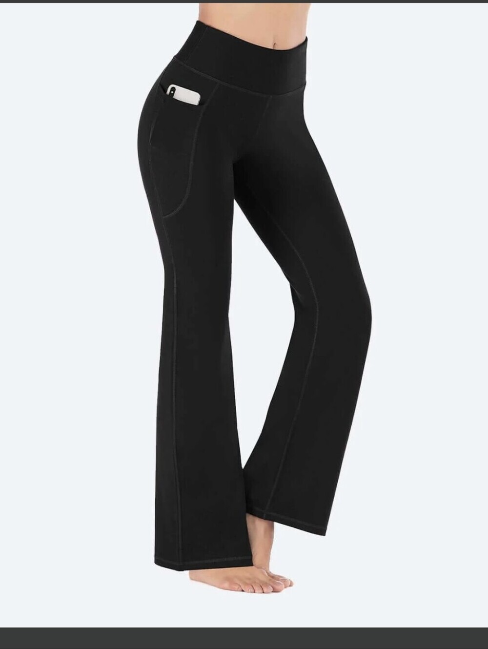 Heathyoga Bootcut Yoga Pants With Pockets HY90 Size XS Tummy Control Minimalis